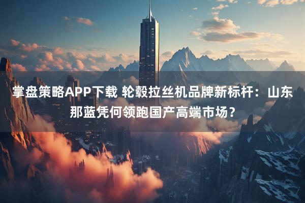 掌盘策略APP下载 轮毂拉丝机品牌新标杆:山东那蓝凭何领跑国产高端市场?