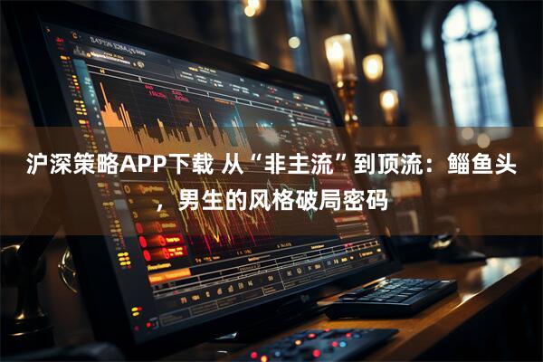 沪深策略APP下载 从“非主流”到顶流:鲻鱼头,男生的风格破局密码